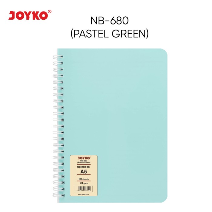 

Ruled Notebook Diary Agenda Buku Catatan Bergaris Joyko NB-680 60 hal - Pastel Green -RTUOLSP