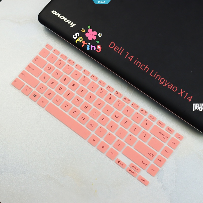 Cover Pelindung Keyboard Komputer Lembut Dan Nyaman Tersedia Untuk Model Dell 14inch Lingyao X14 Film Pelindung Anti Lembab Silikon Full Coverage [ZK]