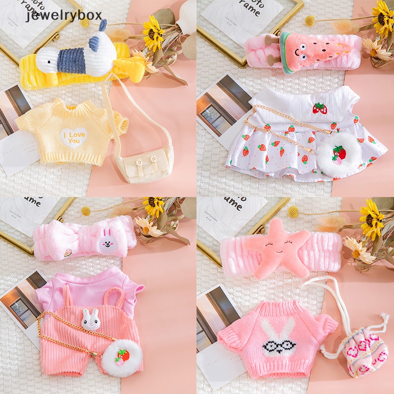 [jewelrybox] Untuk Boneka Bebek 30 cm Baju Mainan Mewah Boneka Pakaian Rambut Band Aksesoris Butik