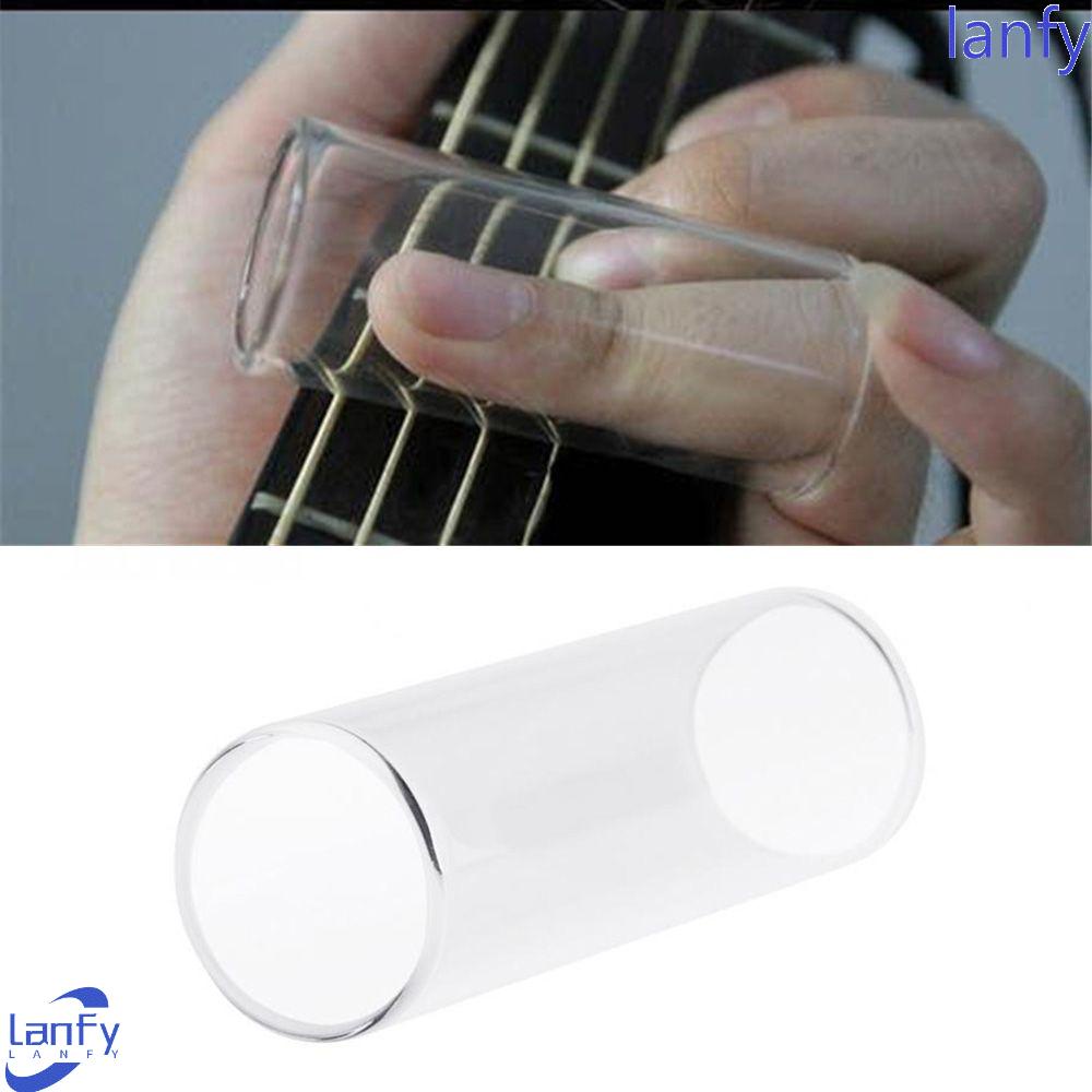 Lanfy Finger Sliders Portable 21mm Inradius Finger Knuckle Kaca Aksesoris Gitar String Slide