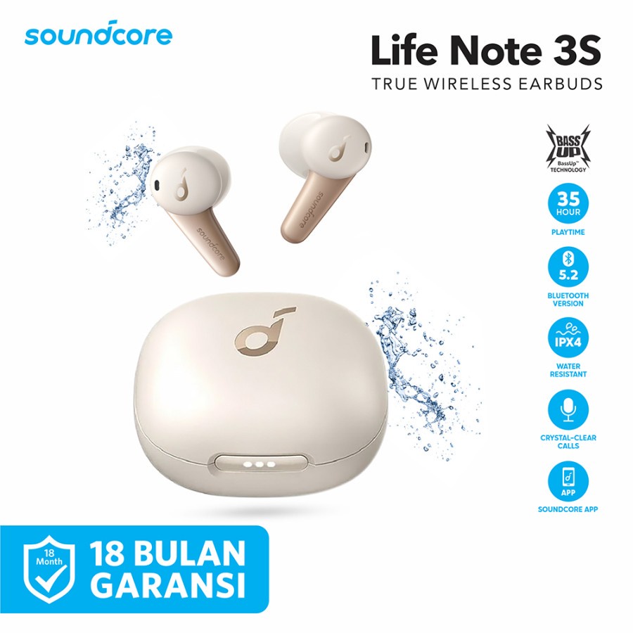 Earphone TWS Soundcore Life Note 3S - A3945