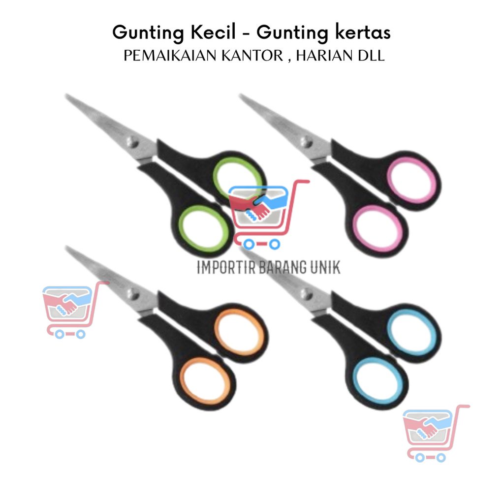 

IMB -G101- Gunting Kecil - ATK Gunting Serbaguna - Gunting Kertas 12cm