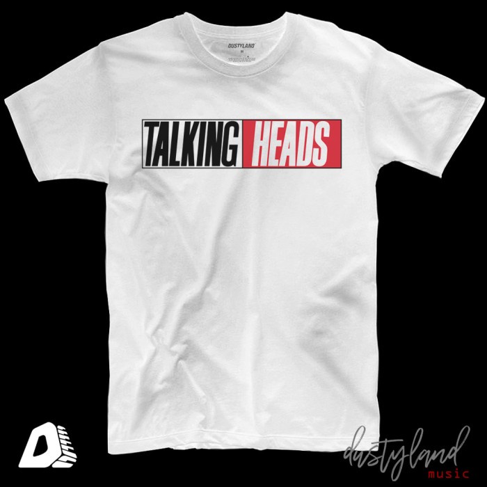 Kaos Band TALKING HEADS - LOGOTYPE