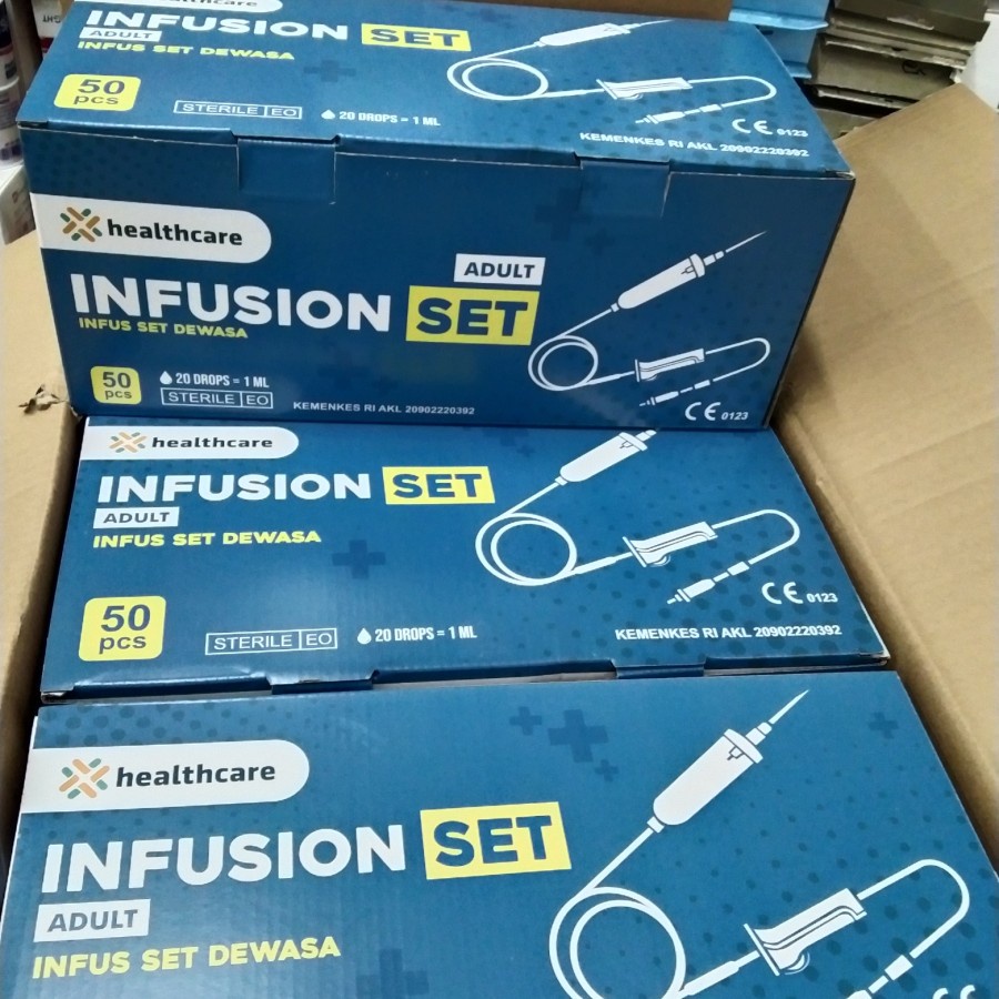 Infusion Set Healthcare / Selang Infus Infusion Set isi 50's