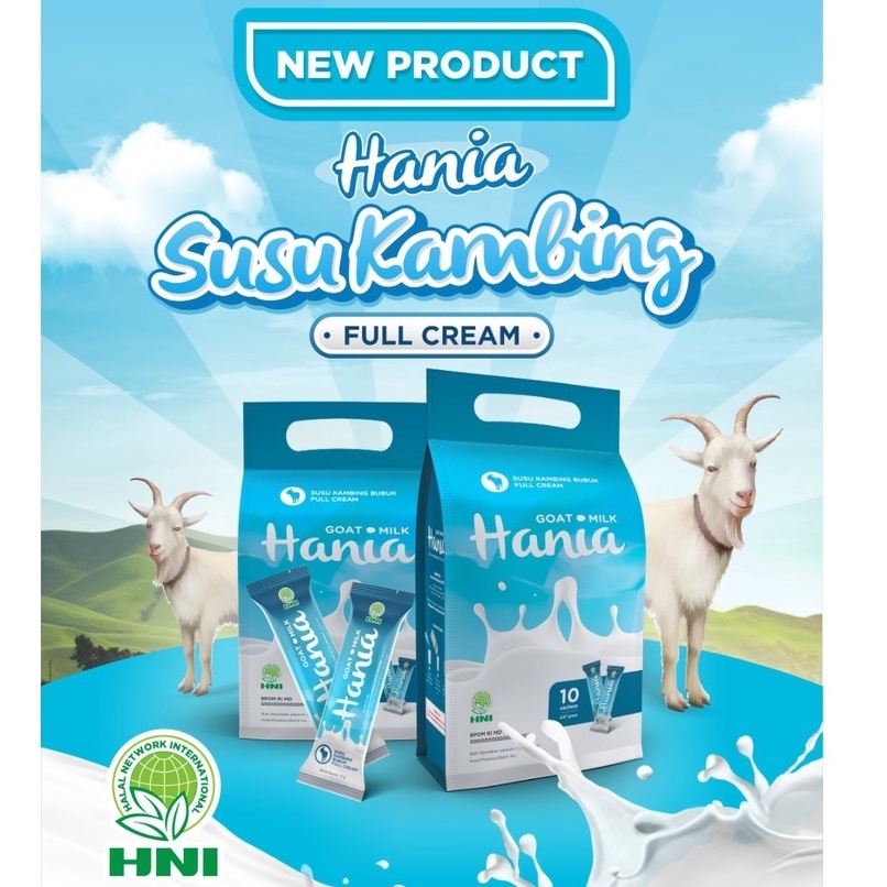 

Hania Susu Kambing Full Cream Bubuk Murni Tanpa Gula obat Asma Liver Susu Balita Lansia Susu Olahan Tinggi Protein Kalsium - HNI HPAI ARSSRaaa