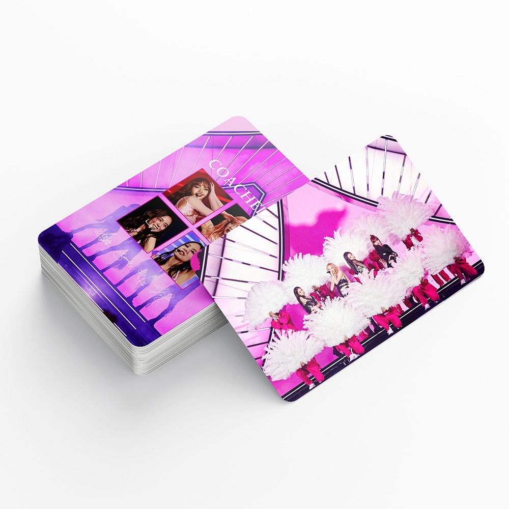 55pcs/set KPOP Hitam-PINK Photocard 2023kartu Konser Coachella Spot BORN PINK HD Lomo Card Collection