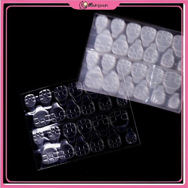 MONSOON - D6167 Lem Kuku Palsu / Nail Glue Gel / Stiker Kuku / Lem Stiker Kuku Palsu / Gel Lem Kuku 24 PCS / / Lem Kuku 5687 / Gel Double Tape Kuku