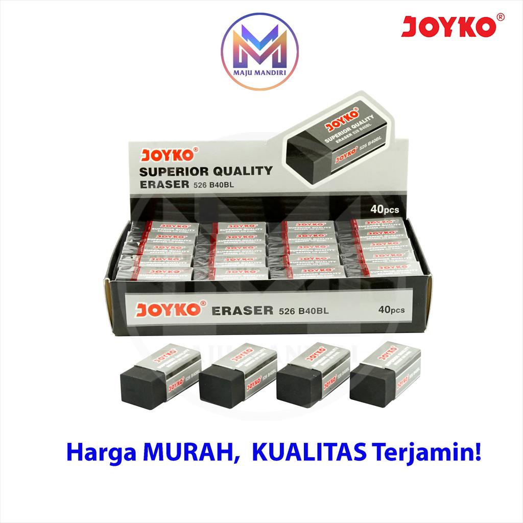 

Ay00! Penghapus Joyko B40 Putih Hitam / Eraser Isi 40 PCS Black White