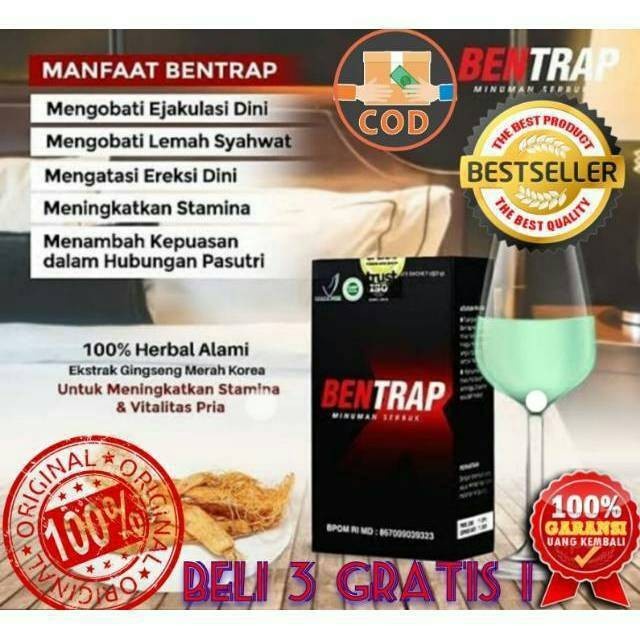 SALE!!! BENTRAP ASLI 100% ORIGINAL Stamina Peria Isi 1Box Saset BPOM ASLI ORIGINAL 100% AMAN TERPERC