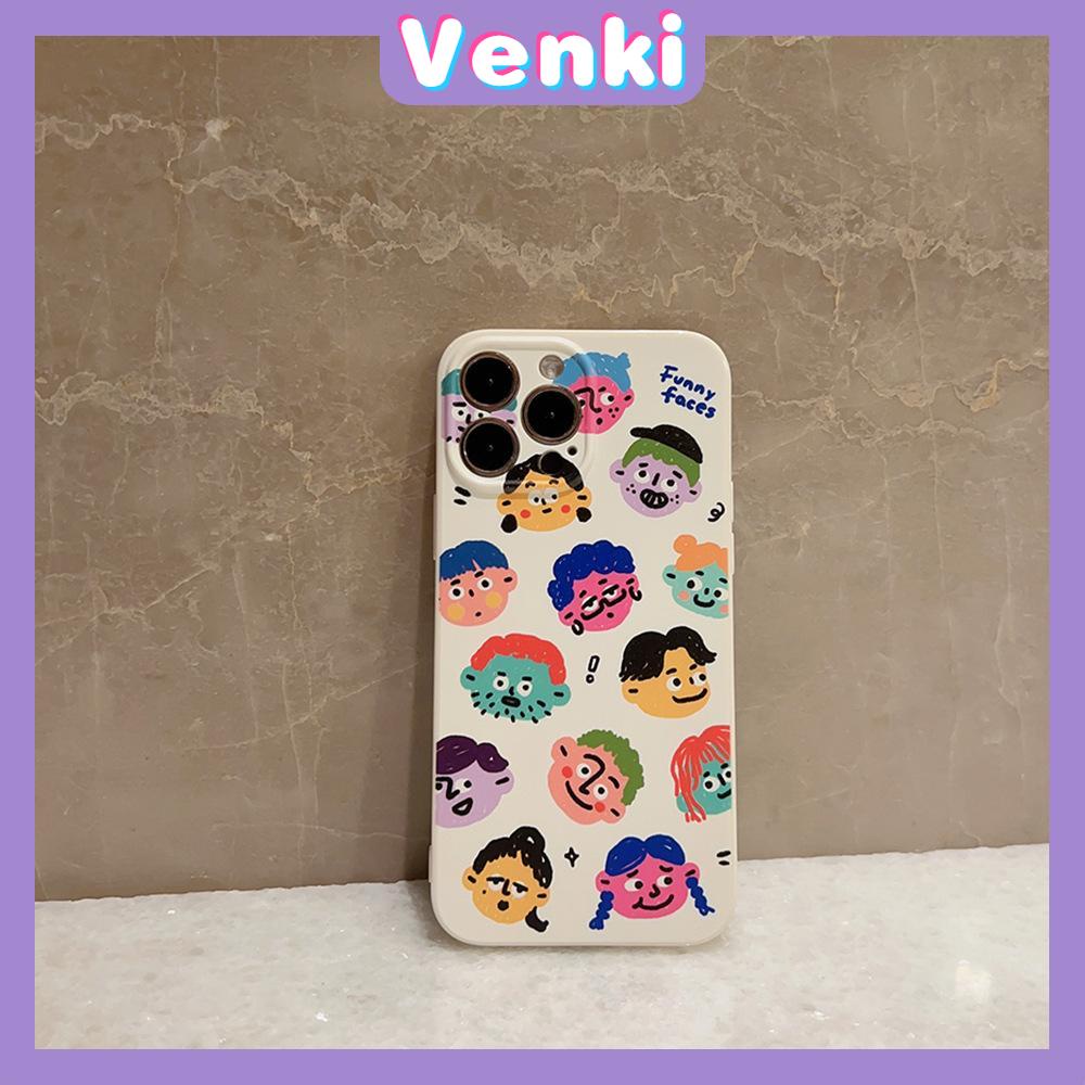 VENKI - For iPhone 11 iPhone Case Film TPU Soft Case Transparent Cute Cartoon Camera Protection Shockproof Compatible with iPhone 14 13 Pro max 12 Pro Max xr xs max 7 8 Plus