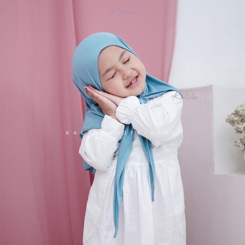 Pashmina Anak Instan Jersey Hijab Segitiga Instan Anak 2-5 Tahun Kerudung Anak Perempuan Anti Ribet