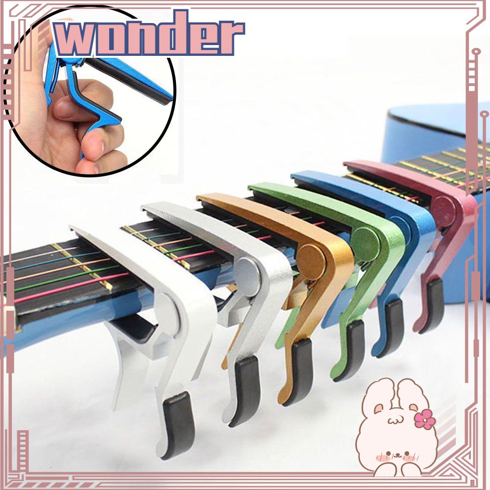 Wonder Guitar Capo Awet Pelepas Cepat Spring Trigger Penjepit Kunci Akustik/Elektrik/Klasik