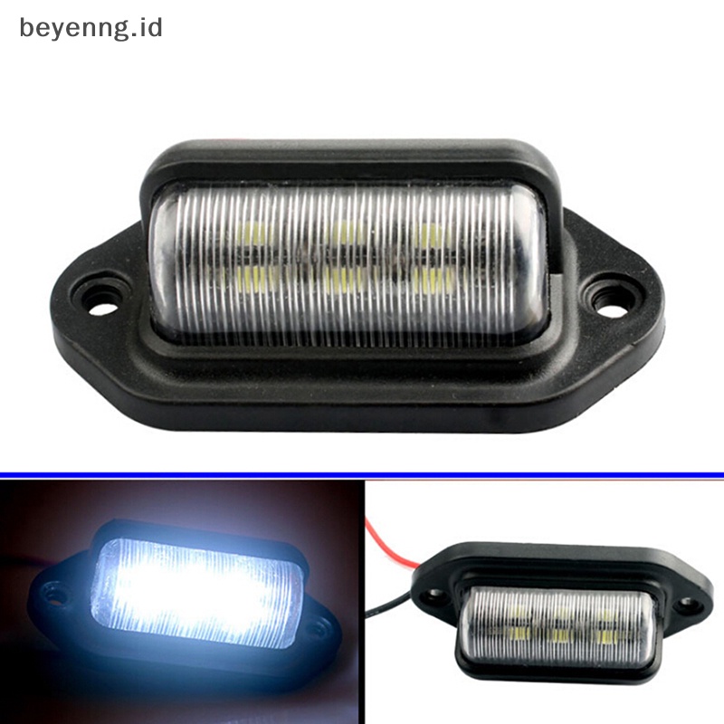 Beyen 1Pc Lampu Plat Nomor 6led 12V Anti Air Mobil Perahu Truk Trailer Step Lamp ID