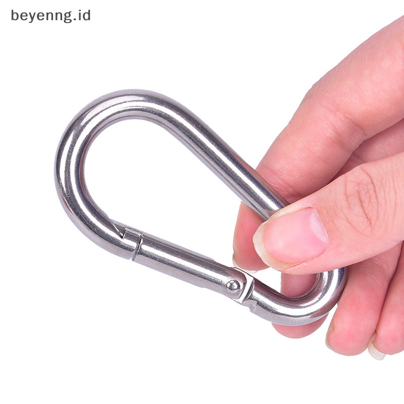 Beyen 304gantungan Kunci Kait Snap Carabiner Pegas Stainless Steel Quick Link Lock Buckle ID