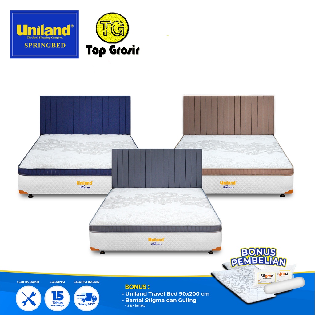 Uniland Springbed Multibed Rivera Plushtop Kasur Spring Bed UNILAND PURBALINGGA