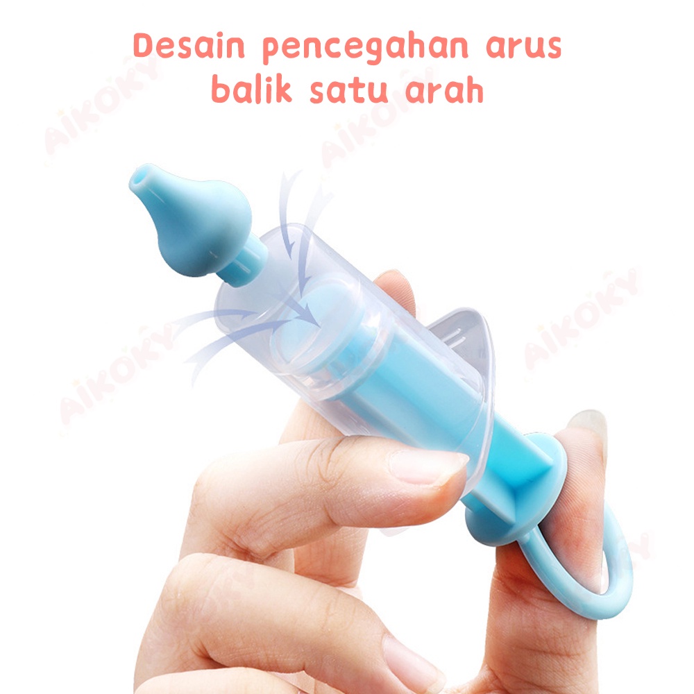 AIKOKY Alat Penyedot Sedot Ingus Bayi / Pembersih Hidung Bayi / Nose Cleaner / Nasal Aspirator Baby