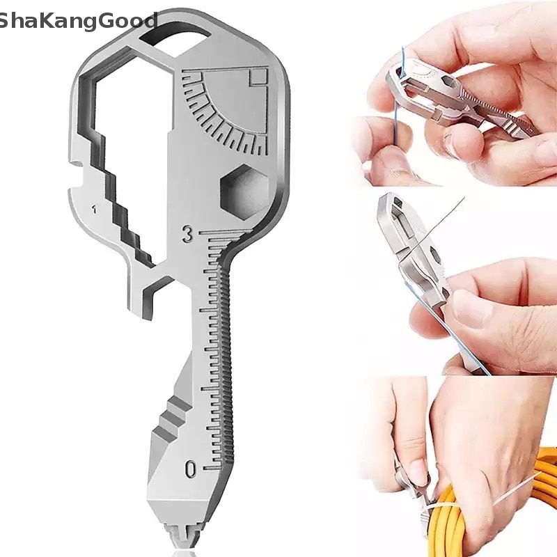 Gantungan Kunci Mini SKID 24in1 Stainless Steel Outdoor Portable Tools SKK