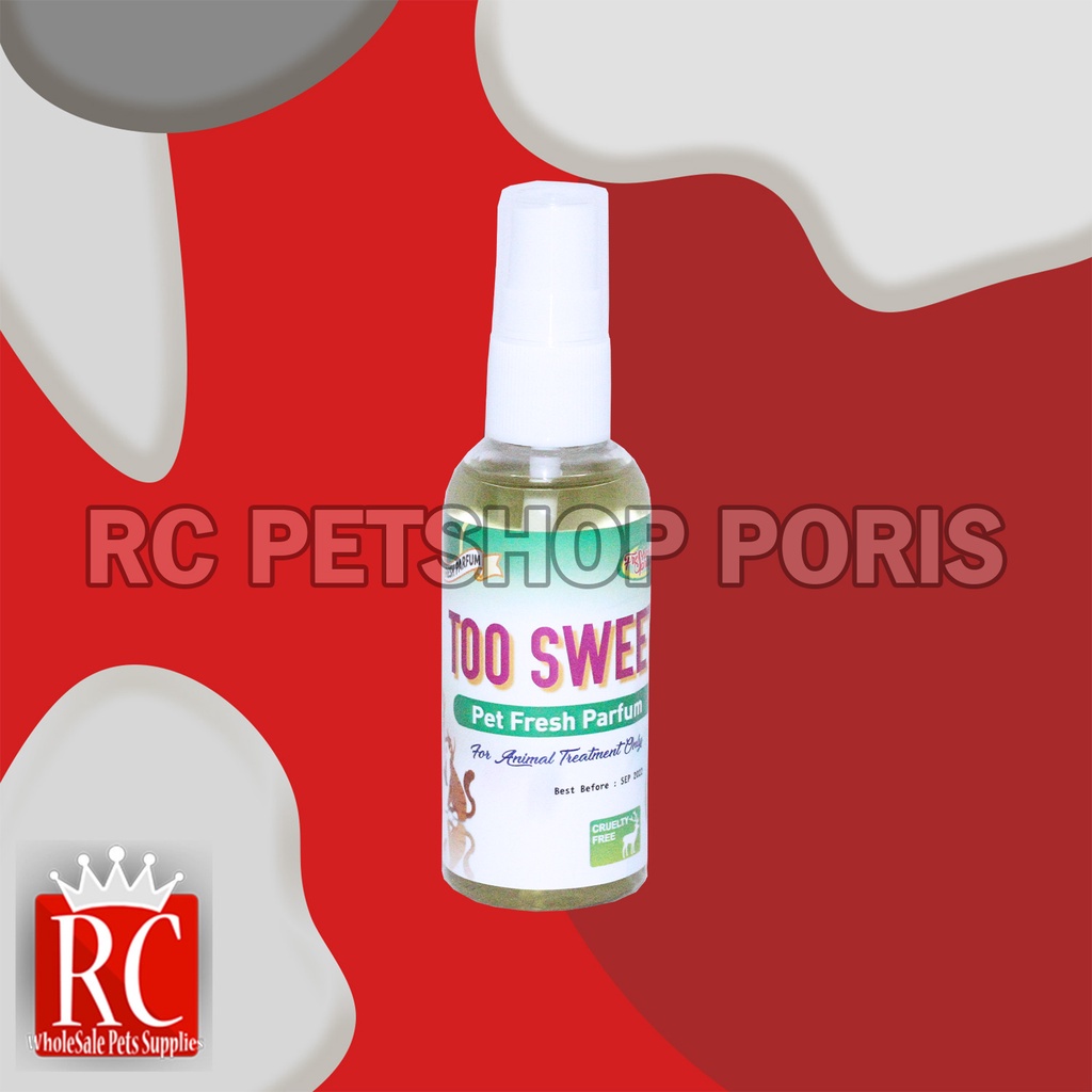 Parfum Kucing Aman Anjing kelinci Murah Parfum Hewan Too Sweet 60ML