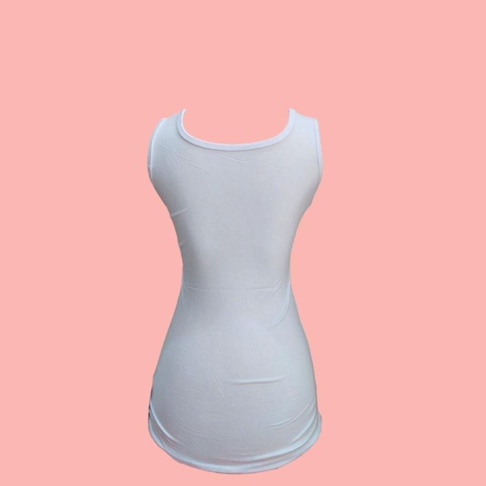 Tank Top Wanita Tali Lebar Katun