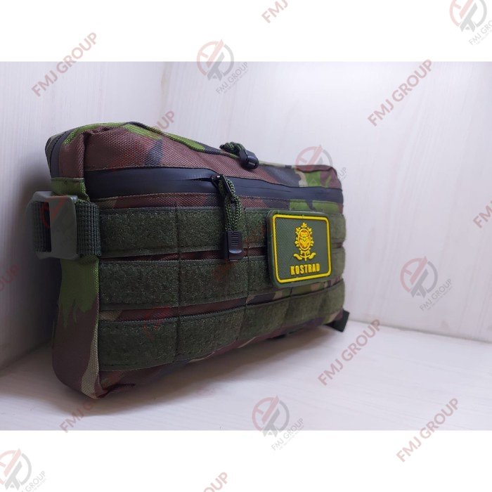 Tas Dada Tactical Chest Bag Cordura / Tas Dada Waterproof Chestbags Tas Selempang Dada Hitam