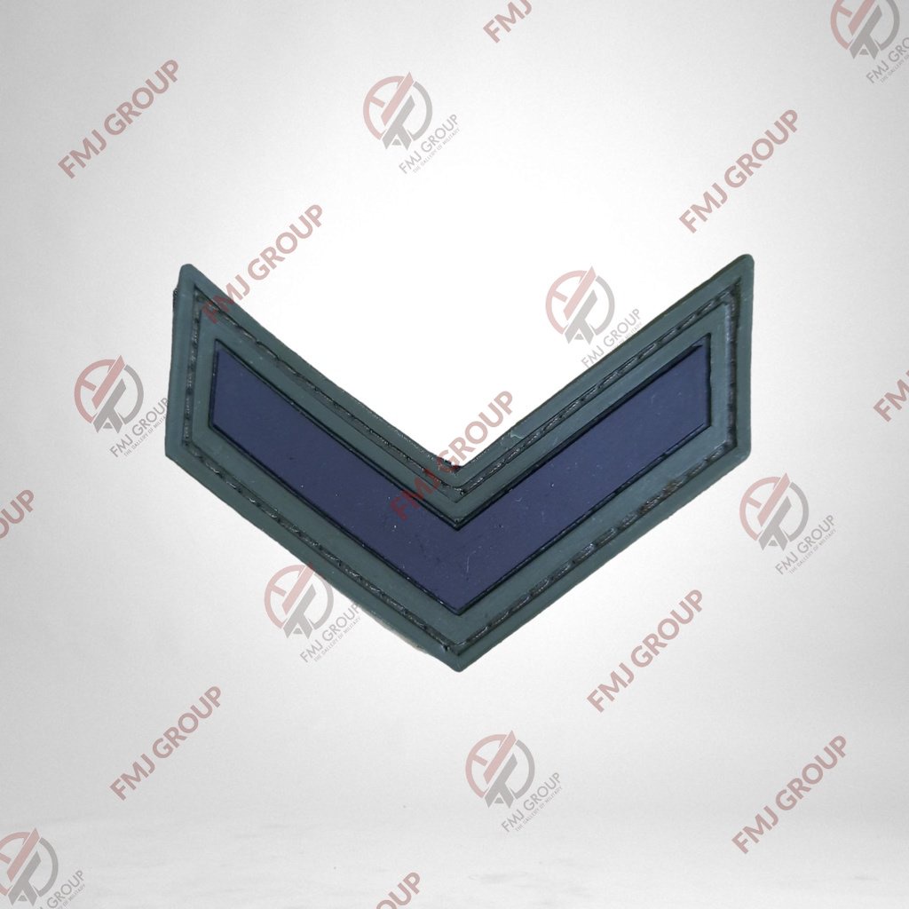 Emblem Patch Rubber Bet Pangkat pdl pdh sertu, serka, serda, praka, prada, pratu