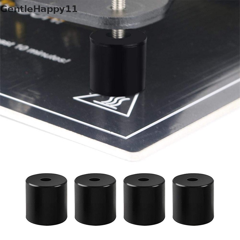 Gentlehappy 4Pcs Printer 3D Suhu Tinggi Silikon Solid Spacer Tempat Tidur Panas Kolom Leveling id