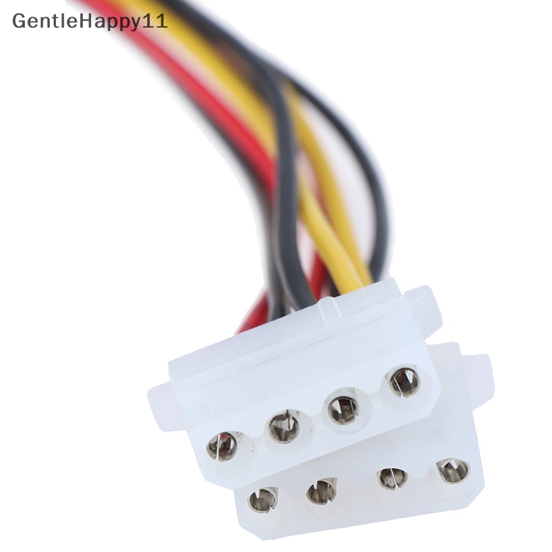 Gentlehappy 15Pin SATA male to double 4pin molex female ide hdd Kabel power Hardisk id