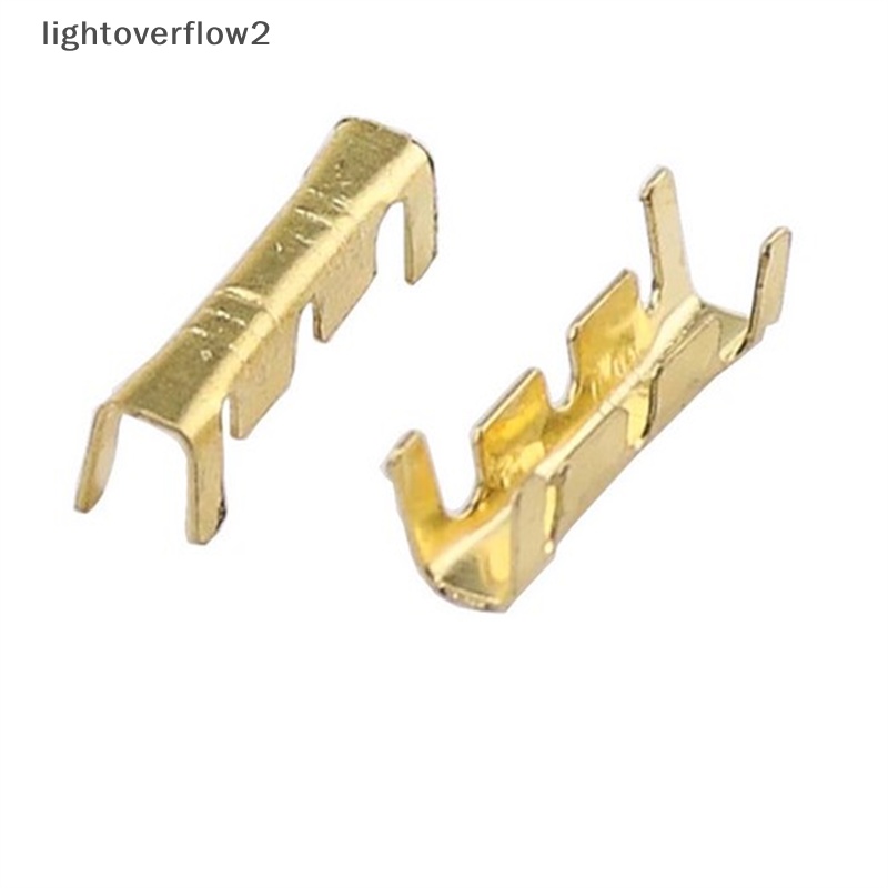 [lightoverflow2] Terminal Konektor Spade Wanita Uninsulated Terminal Crimp Kabel Listrik [ID]