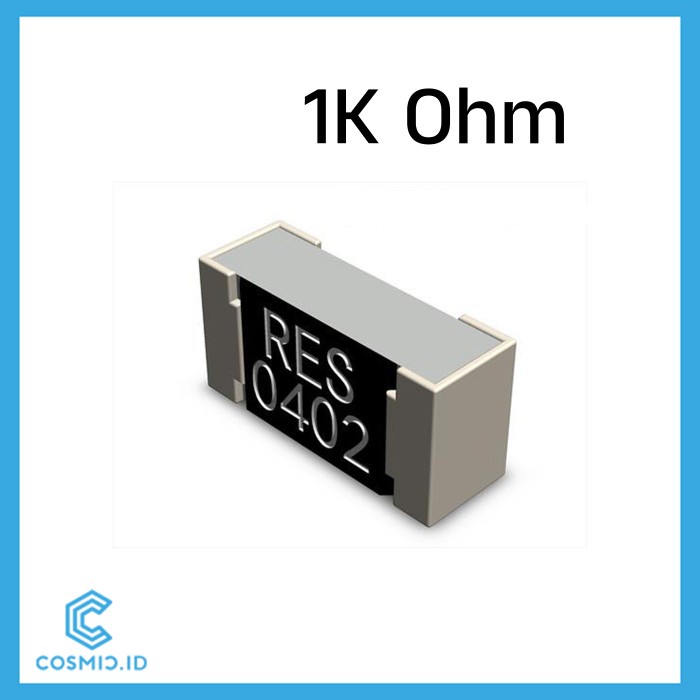 Resistor 1K 0402 SMD 1 K Ohm 1 KiloOhm Kilo Ohm 1% SMD0402