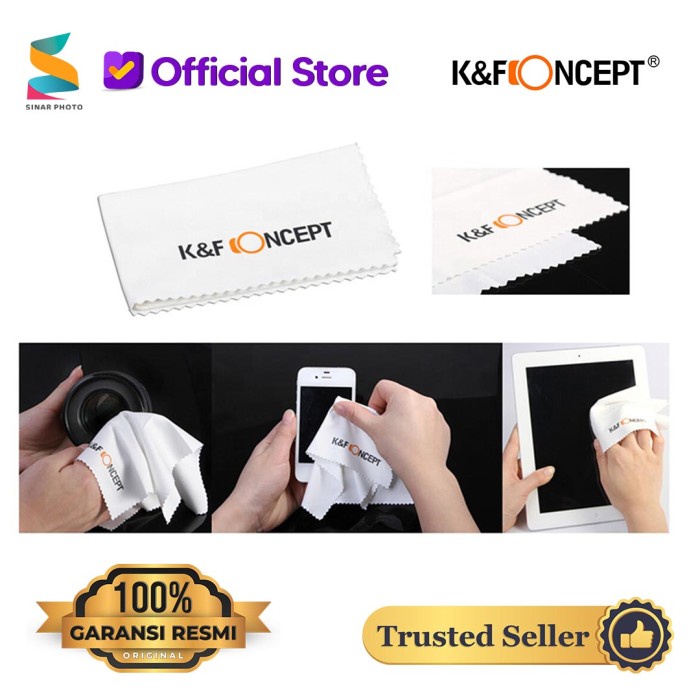 K&amp;F Concept Microfiber Cloth White Cleaning Tools Camera