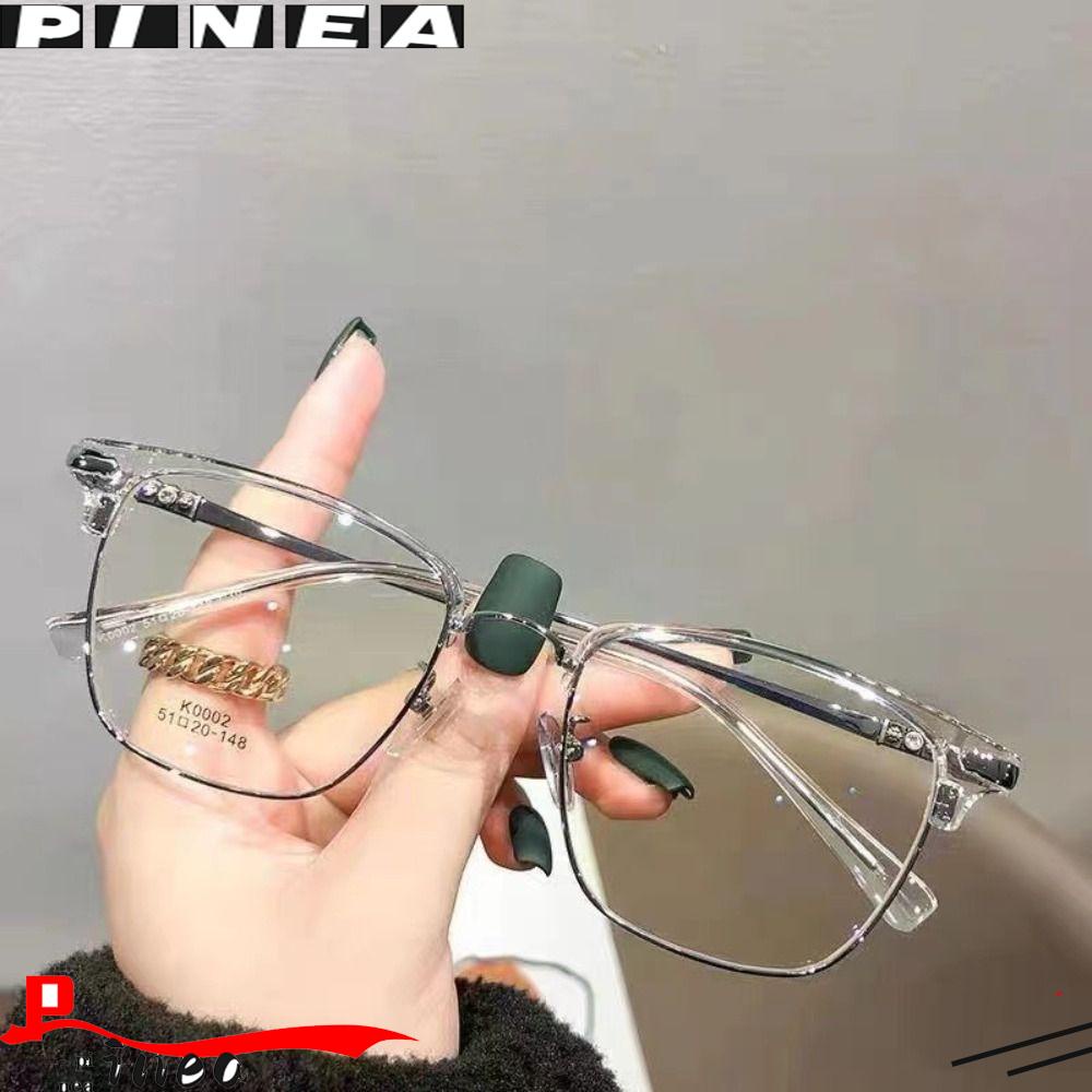 Nanas Anti-Cahaya Biru Kacamata Pria Wanita Portabel Pelindung Mata Bingkai Ultra Ringan