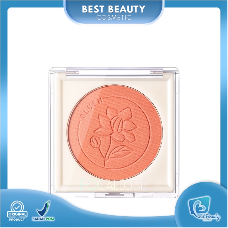 ★ BB ★ FOCALLURE Perfection Velvet Blush - Blusher Natural Matte Blush On Wajah #JasmineMeetsRose - FA235