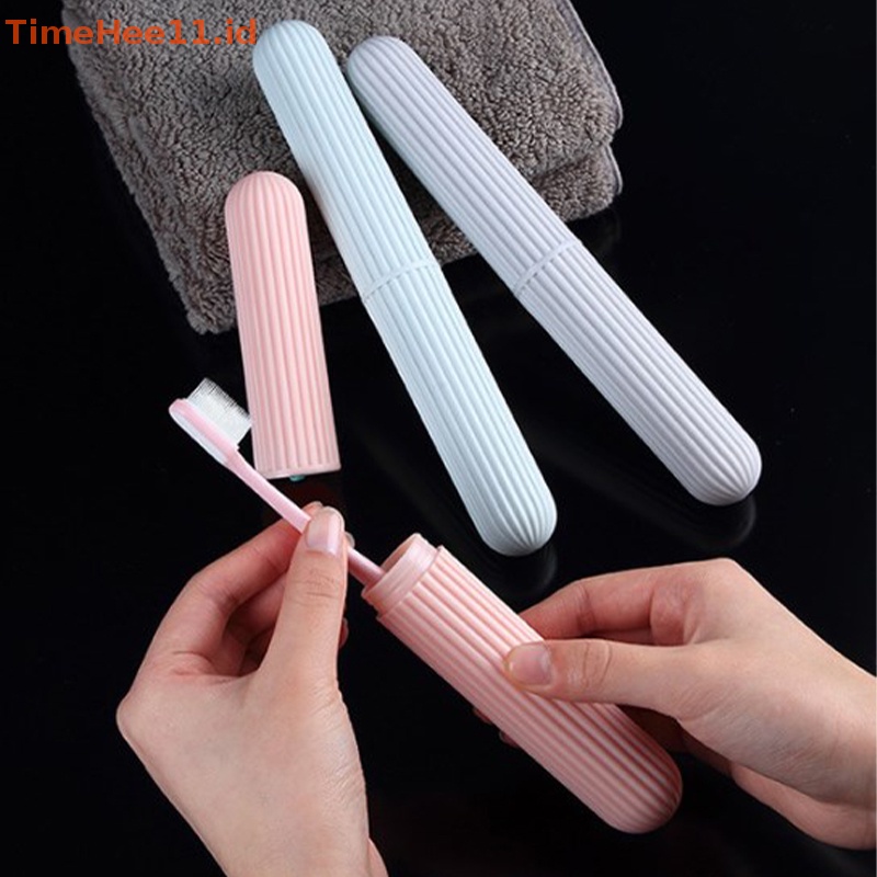 Timehee Kotak Sikat Gigi Multi Fungsi Dengan Penutup Portable Travel Tooth Brush Box ID