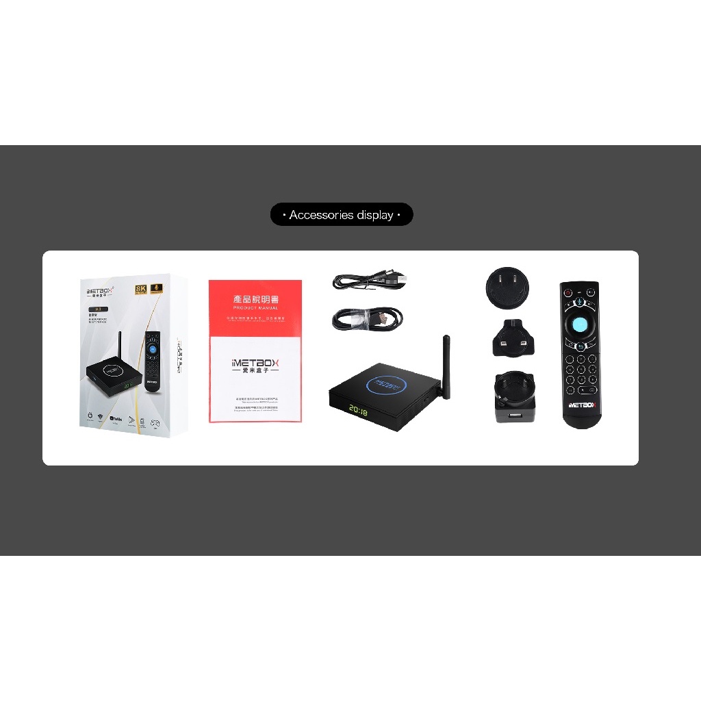 IMETBOX Android 10 TV Box - Full TV Channel Live Streaming - Free Mini Wireless Keyboard