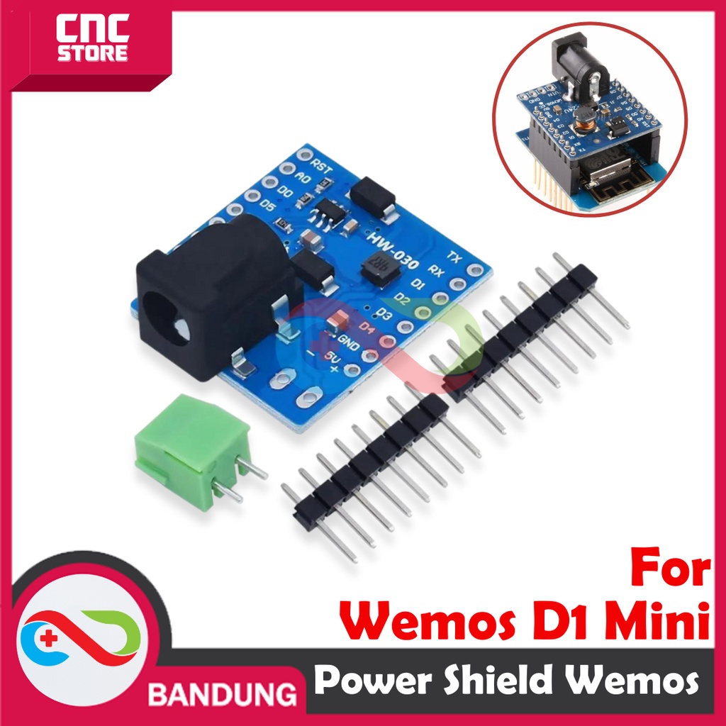 DC Power Shield WEMOS DC Power Shield untuk WEMOS D1 MINI