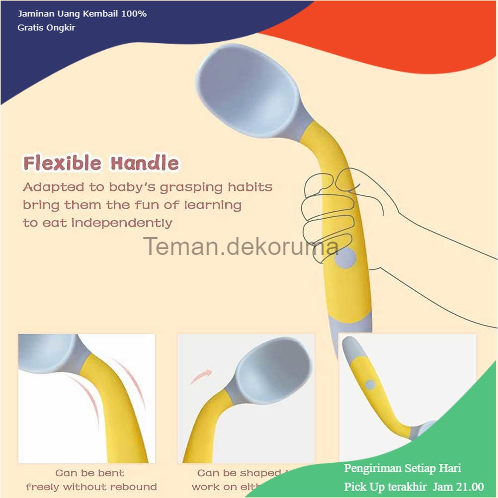 TD - ART LOPE Sendok Garpu Bayi Soft Flexible Spoon and Fork - LP712