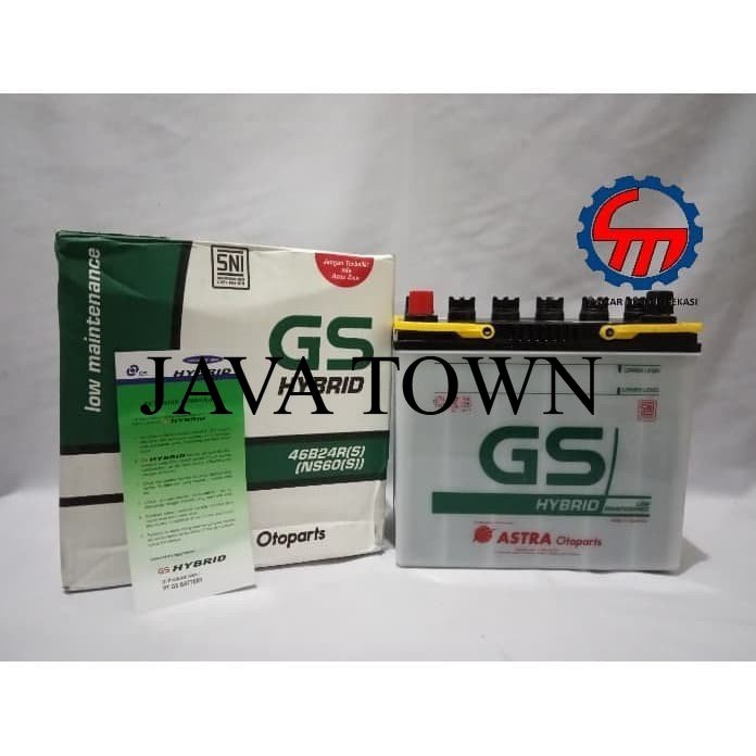 Diskon Aki Mobil / Battery GS ASTRA Type GS HYBRID 46B24RS NS60S 12V 45AH VBE290