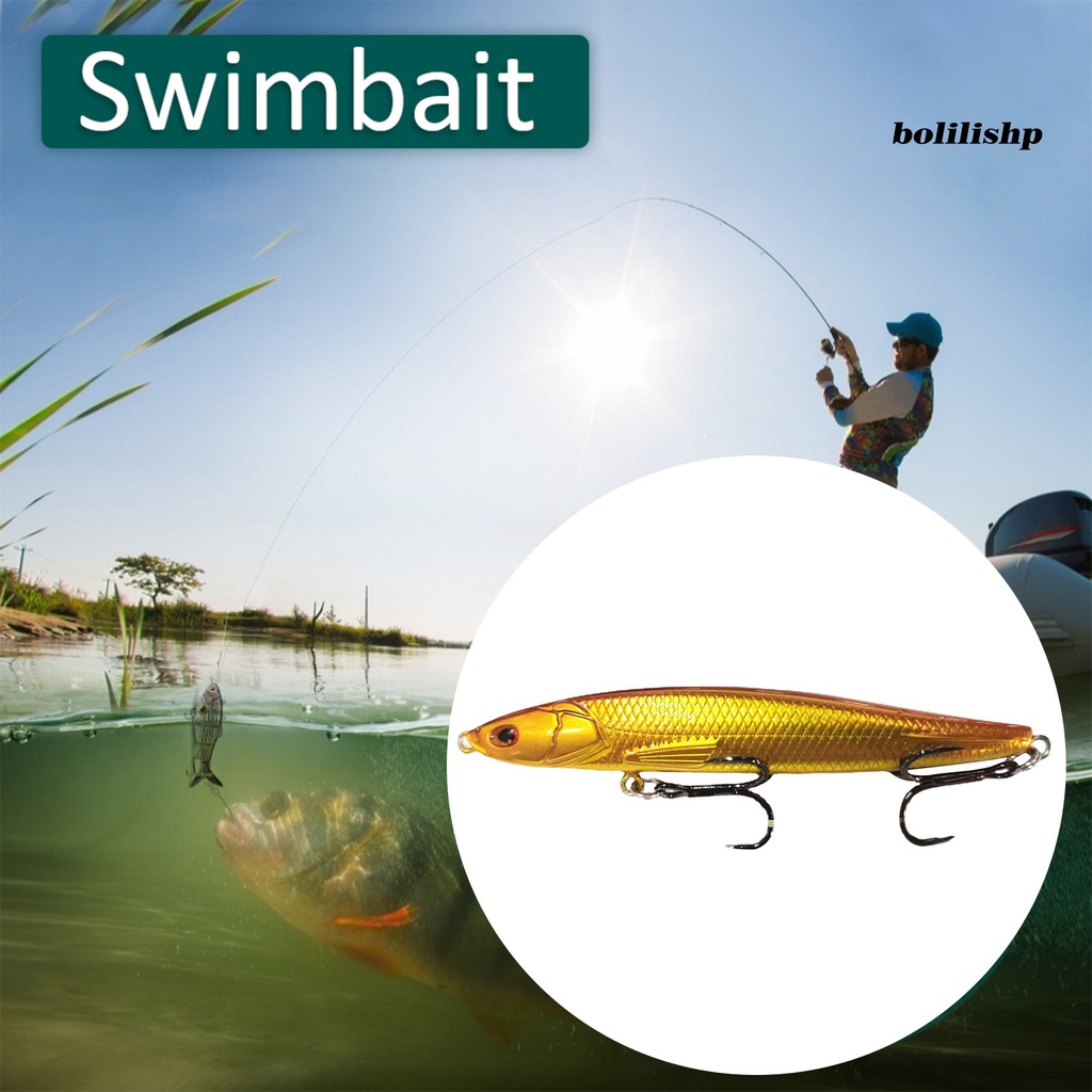 Bo-7.5cm/9g Umpan Bionik Simulasi Menggoda Kait Treble Realistis Angling Tenggelam Pensil Mikro-object Umpan Memancing Luar Ruangan