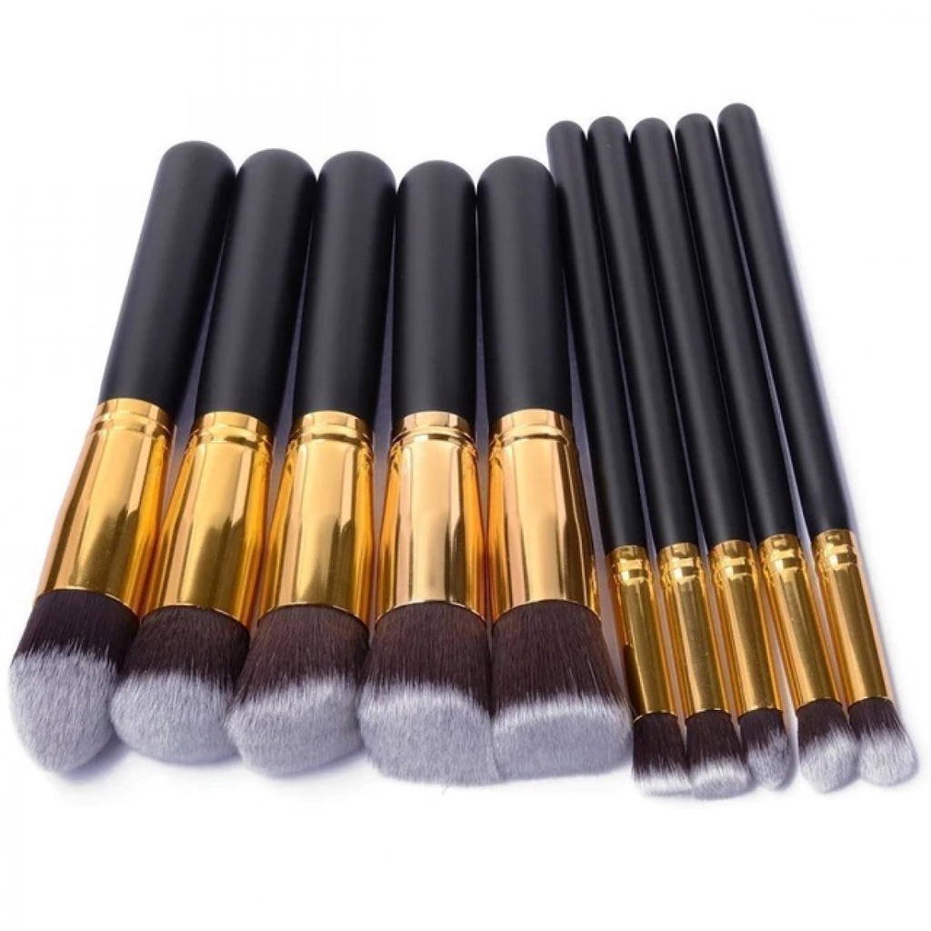Biutte.co kuas make up wajah 10 PCS 1 set lengkap