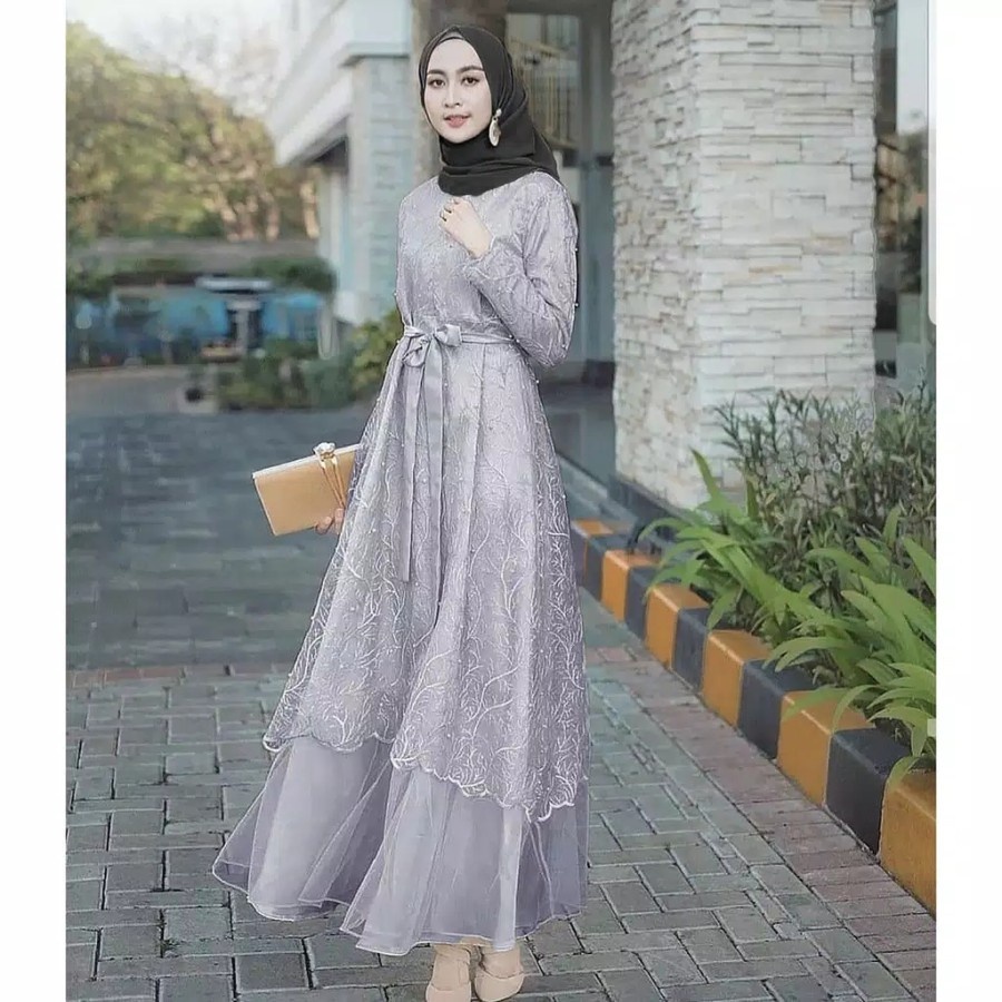 Pakaian Dress Wanita Gaun Jildan UKURAN JUMBO XXL | Dress Wanita | Dress Wanita Kekinian | Long Dres