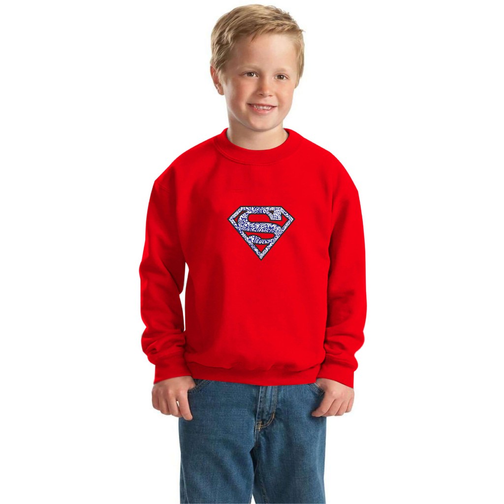 Bisa Bayar Ditempat/ BS//COD//BAJU KAOS ANAK ANAK SUPERMAN TANGAN PANJANG GOOD QUALITY