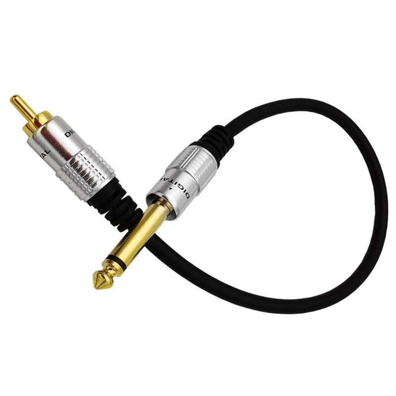 Konektor Adapter AUX CRE 6.35mm 1per4 male Mono to RCA male Adapter0. 1,8m