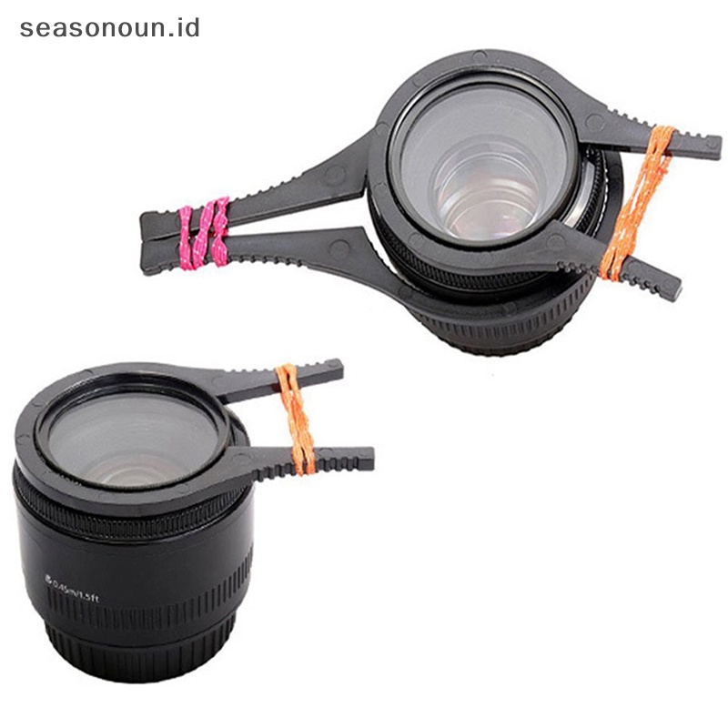 Seasonoun 2PCS Pengerjaan Indah ABS Kunci Filter Lensa Kamera CPL UV ND Filter Removal Wrench Alat Spanner Tang Kit.