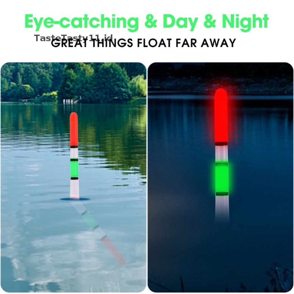 Tastetasty EVA Luminous Fishing Night Float Light Stick Busa Plastik Bobber Sea Rock Fishin.