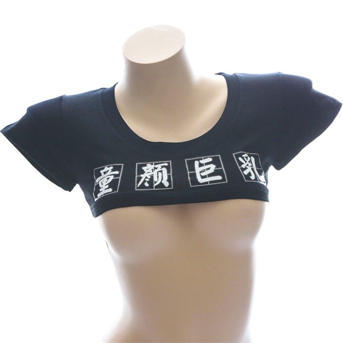 Blue Candy Bra Set Celana Dalam Lingerie Atasan Crop Top Japanese Cute