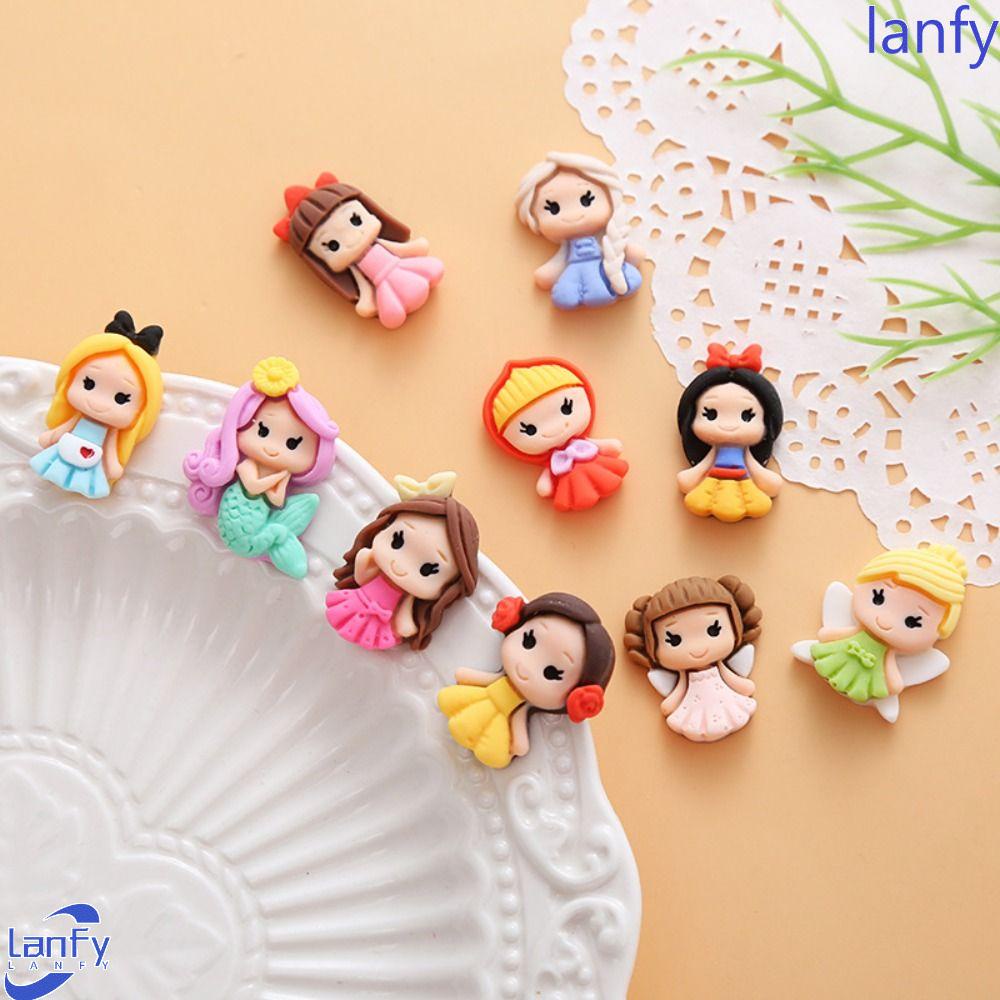 Lanfy Perhiasan Accessorie Mini Kawaii DIY Flat Back 10Pcs Kartun Scrapbook Dekorasi