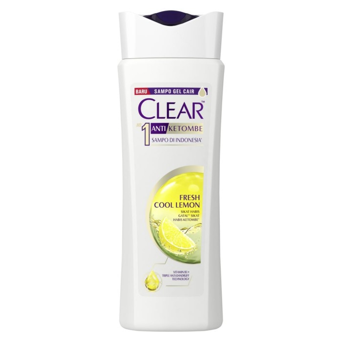 CLEAR Shampoo Anti Bacterial Fresh Cool Lemon 160Ml