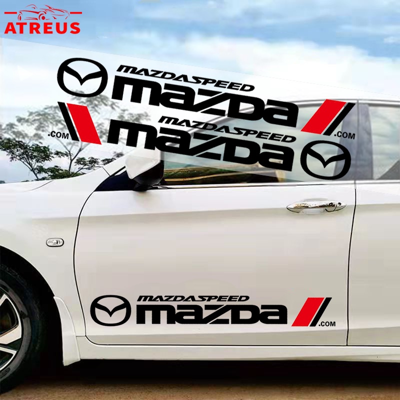 Stiker Mobil Mazda Auto Door Side Body Decor Decals Anti Gores Cover Lecet Untuk Mazda2 3 CX5 CX30 CX8 CX3 Mazda2 6 5 CX9 BT50 Aksesoris Dekorasi Mobil