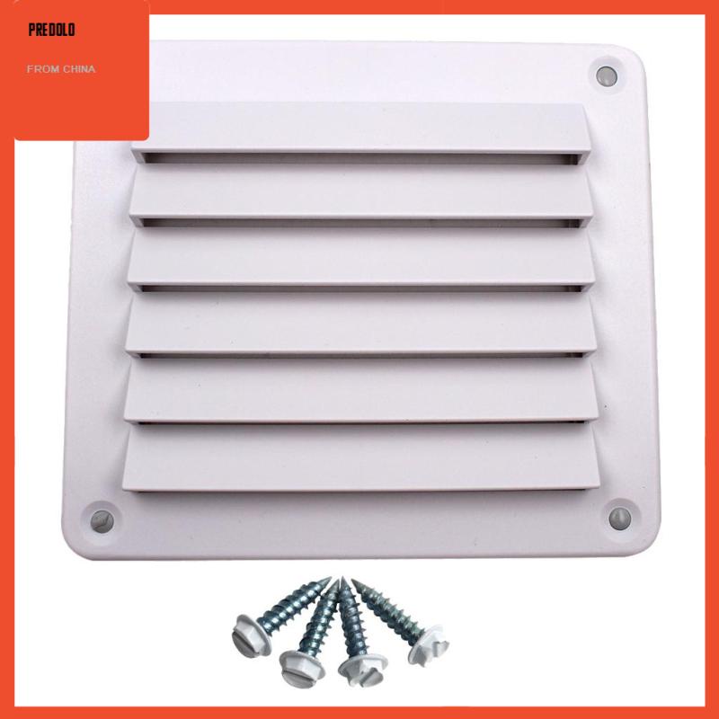 [Predolo] Abs Lubang Angin Persegi Panjang Louvered Untuk RV Boat Marine - 140mm x 125mm