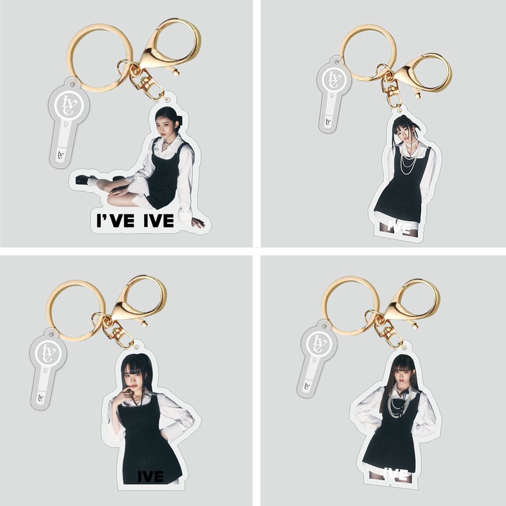 1pc IVE Album I'VE Acrylic Gantungan Kunci Piyama Key Ring Gantung MINIVE